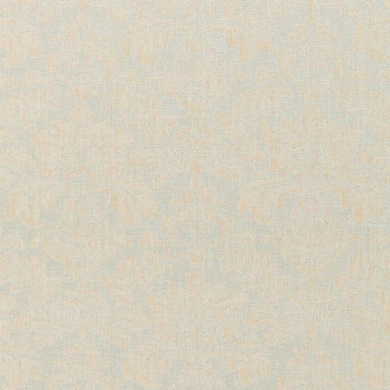 Schumacher Montisi Linen Damask Moonstone Fabric