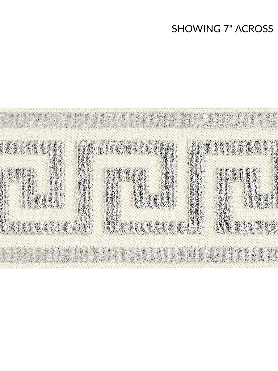 Scalamandre Greek Key Velvet Tape Smoke Trim