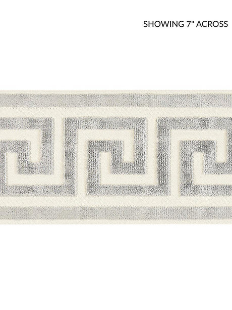 Scalamandre Greek Key Velvet Tape Smoke Trim