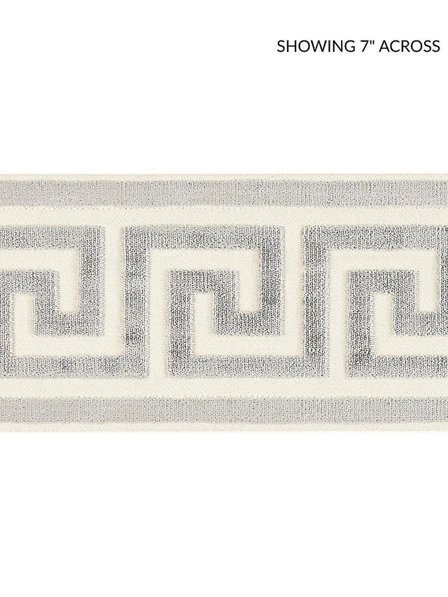 Scalamandre Greek Key Velvet Tape Smoke Trim