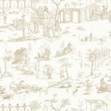 Schumacher Siena Toile Greige Fabric