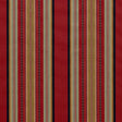 Schumacher Wellington Stripe Multi On Spice Fabric