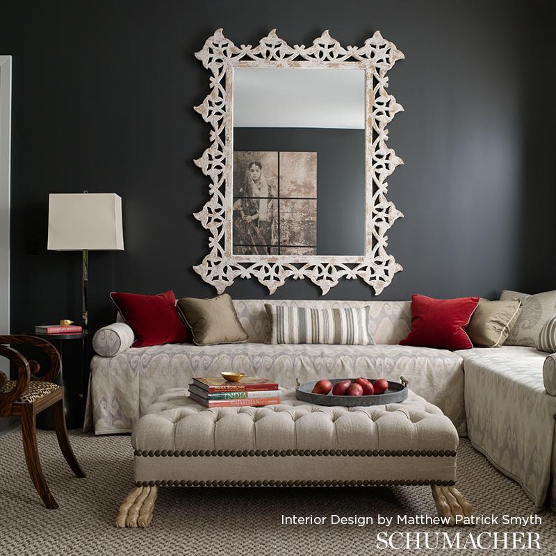 Schumacher Tali Weave Aqua Fabric