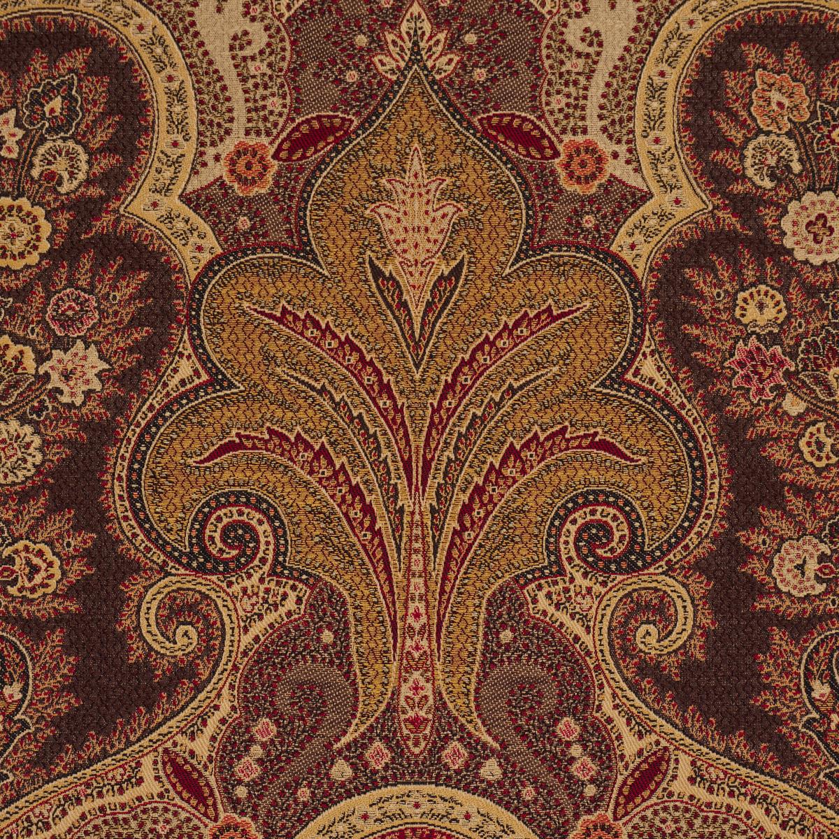 Schumacher New Castle Paisley Cranberry Fabric