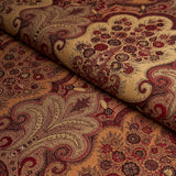 Schumacher New Castle Paisley Cranberry Fabric
