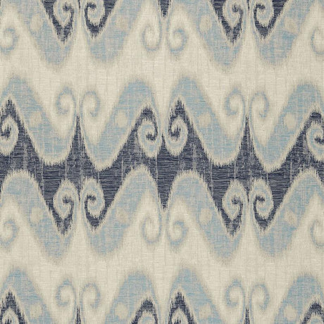 Schumacher Tali Weave Indigo Fabric