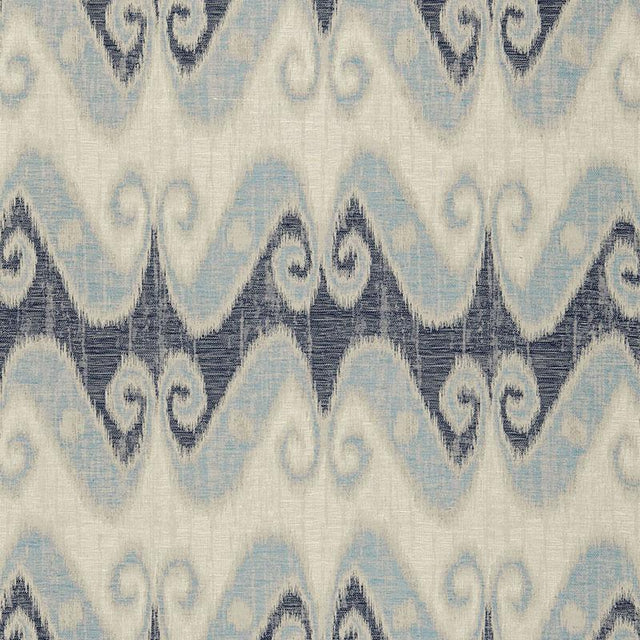 Schumacher Tali Weave Indigo Fabric