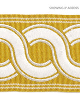 Scalamandre Guilloche Embroidered Tape Brass Trim