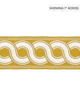 Scalamandre Guilloche Embroidered Tape Brass Trim