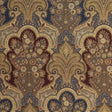 Schumacher New Castle Paisley Indigo Fabric