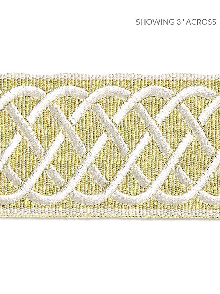 Scalamandre HELIX EMBROIDERED TAPE LETTUCE Trim