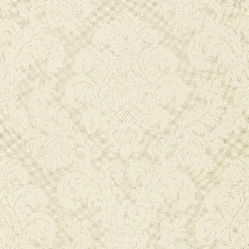 Schumacher Firenze Linen Damask Sesame Fabric
