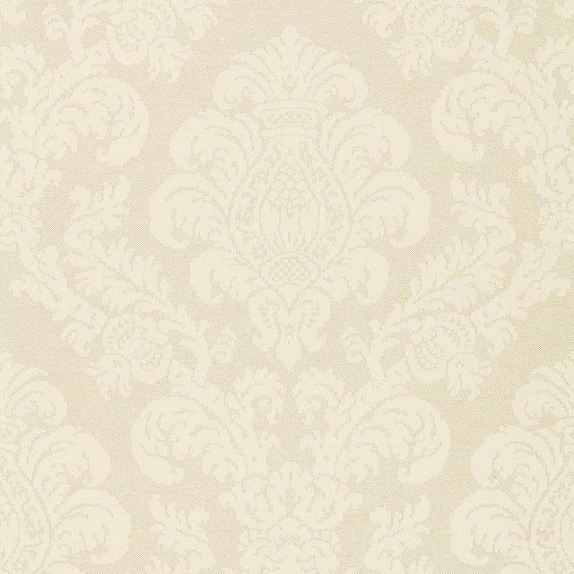 Schumacher Firenze Linen Damask Sesame Fabric