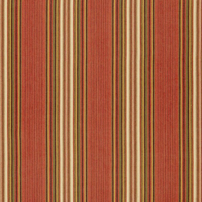 Schumacher Hamel Stripe Brick Fabric