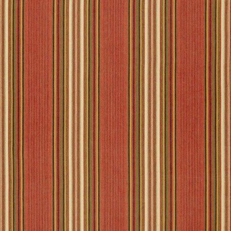 Schumacher Hamel Stripe Brick Fabric