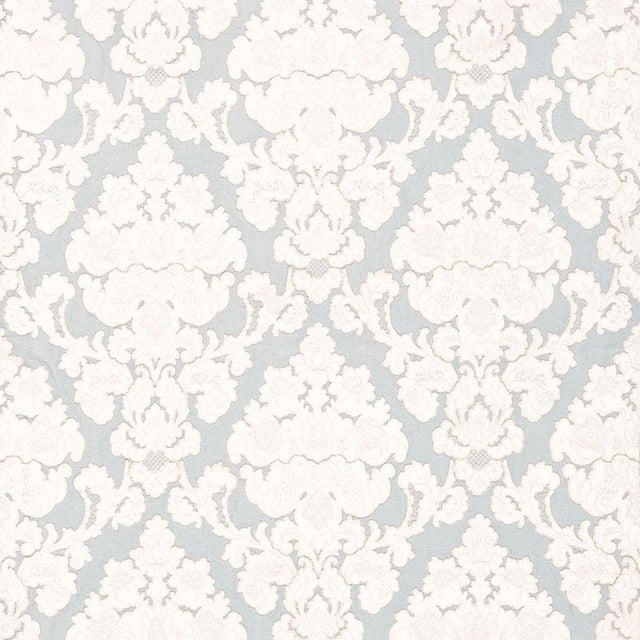 Schumacher Montalcino Appliqu Damask Robin'S Egg Fabric