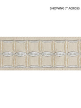 Scalamandre Fiori Embroidered Tape Flax Trim