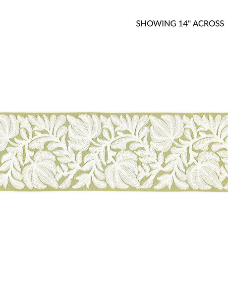 Scalamandre Coventry Embroidered Tape Celery Trim