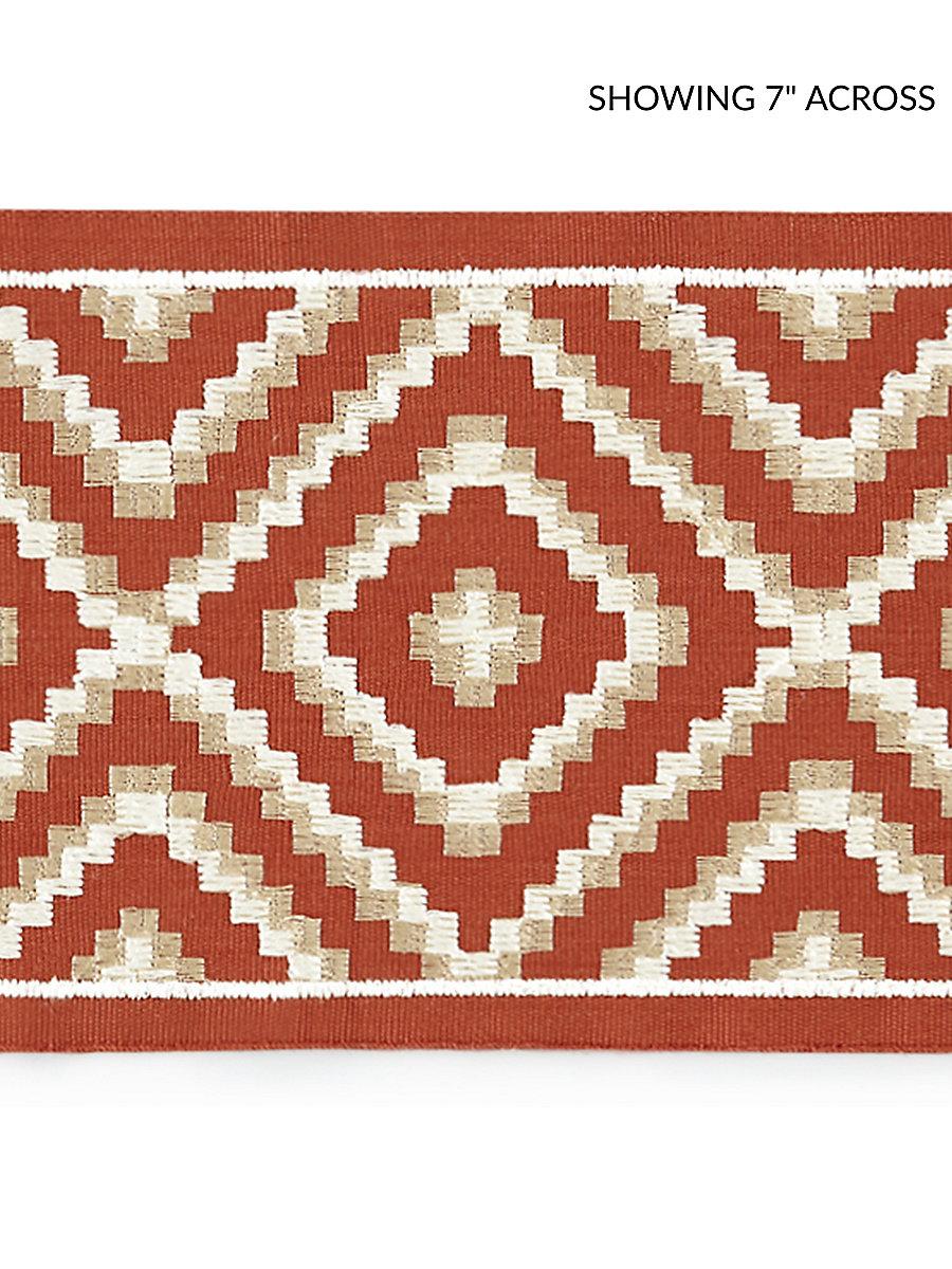 Scalamandre Medina Embroidered Tape Carnelian Trim