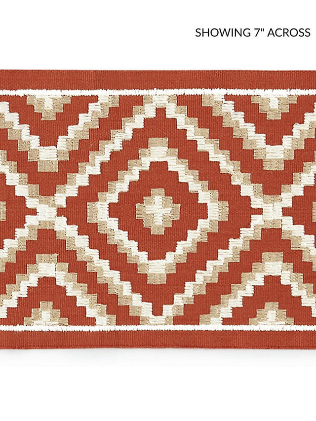 Scalamandre Medina Embroidered Tape Carnelian Trim