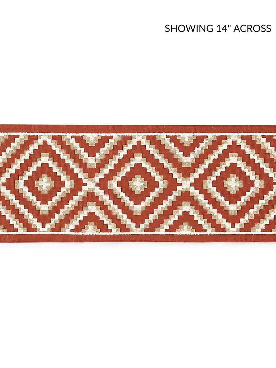 Scalamandre Medina Embroidered Tape Carnelian Trim