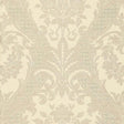 Schumacher Toscana Linen Damask Greige Fabric