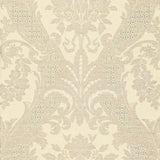 Schumacher Toscana Linen Damask Greige Fabric