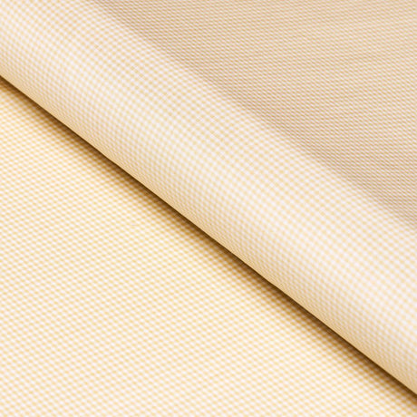 Schumacher Dalton Silk Gingham Straw Fabric