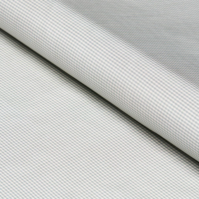 Schumacher Dalton Silk Gingham Chambray Fabric
