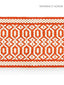 Scalamandre Tulum Diamond Tape Coral Trim