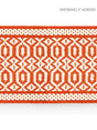 Scalamandre Tulum Diamond Tape Coral Trim