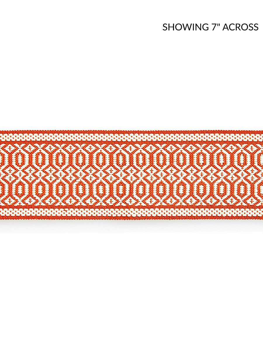 Scalamandre Tulum Diamond Tape Coral Trim