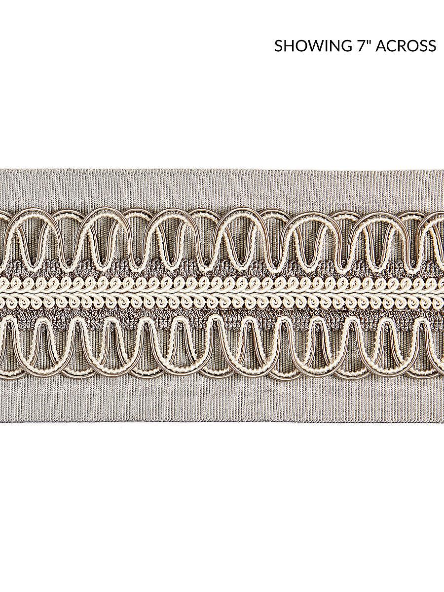 Scalamandre Colette Braided Tape French Grey Trim