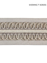 Scalamandre Colette Braided Tape French Grey Trim