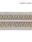 Scalamandre Colette Braided Tape French Grey Trim