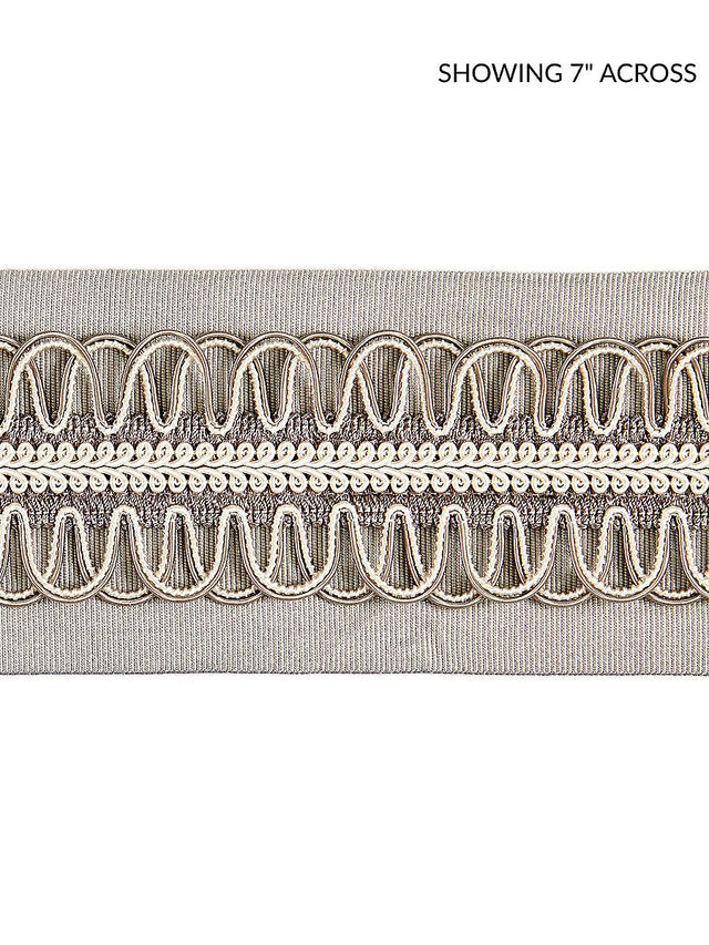 Scalamandre Colette Braided Tape French Grey Trim