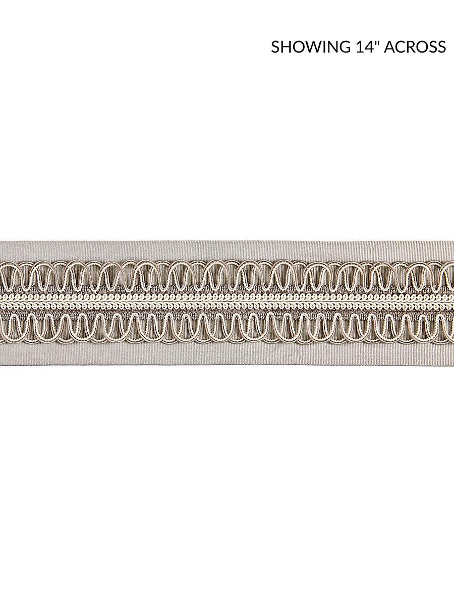 Scalamandre Colette Braided Tape French Grey Trim