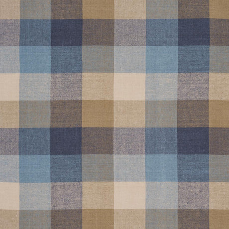 Schumacher Graylyn Plaid Indigo Fabric