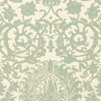 Schumacher Arezzo Linen Damask Aquamarine Fabric