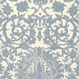 Schumacher Arezzo Linen Damask Azure Fabric