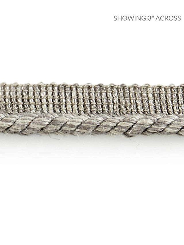 Scalamandre Anders Linen Cord Greige Trim