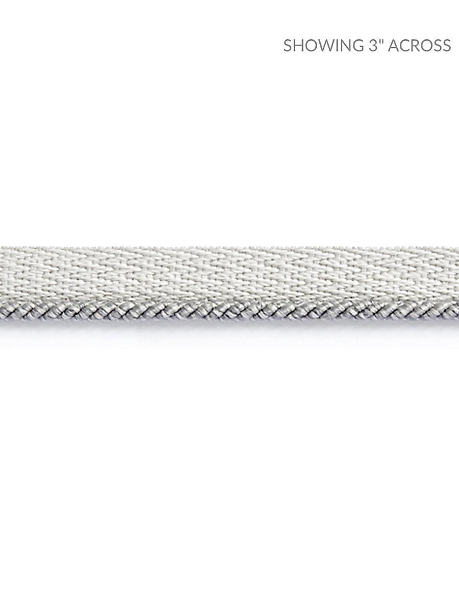 Scalamandre Tortola Twisted Cord Pearl Grey Trim