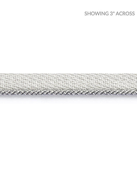Scalamandre Tortola Twisted Cord Pearl Grey Trim