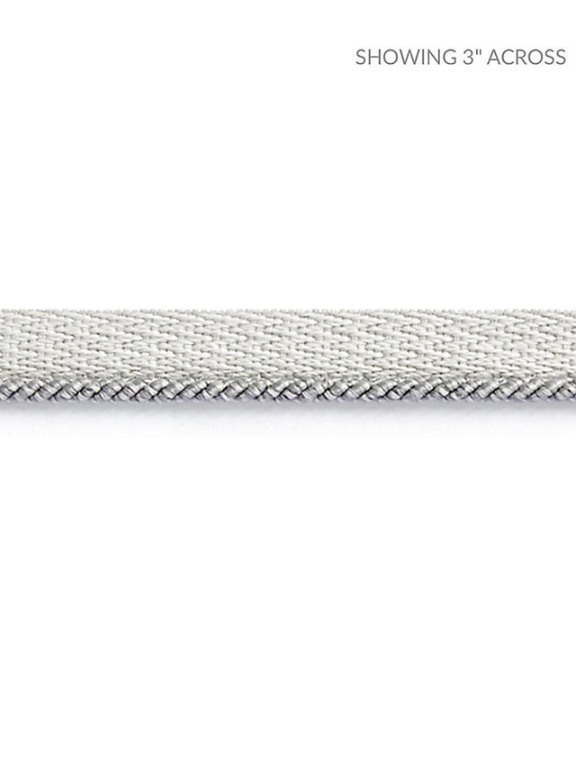 Scalamandre Tortola Twisted Cord Pearl Grey Trim