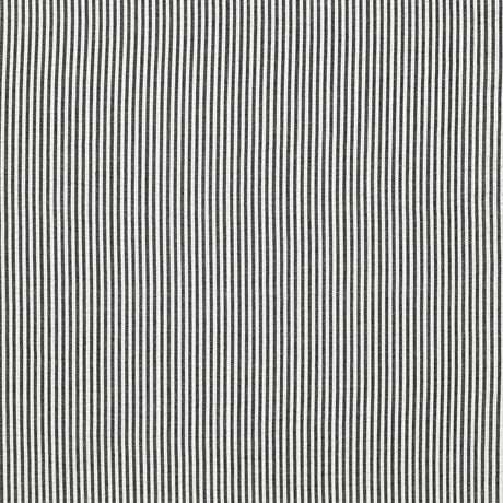 Schumacher Bailey Seersucker Black Fabric