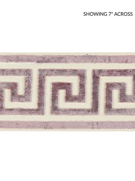 Scalamandre Greek Key Velvet Tape Amethyst Trim
