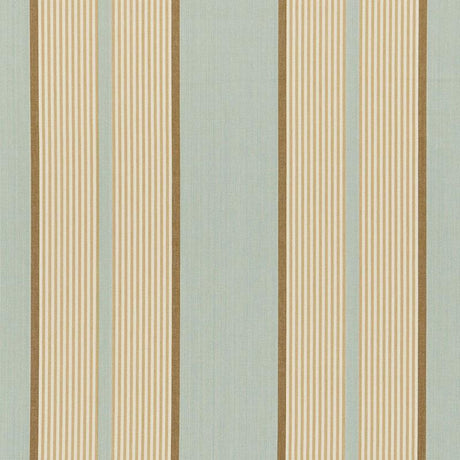 Schumacher Summerside Stripe Aqua Fabric