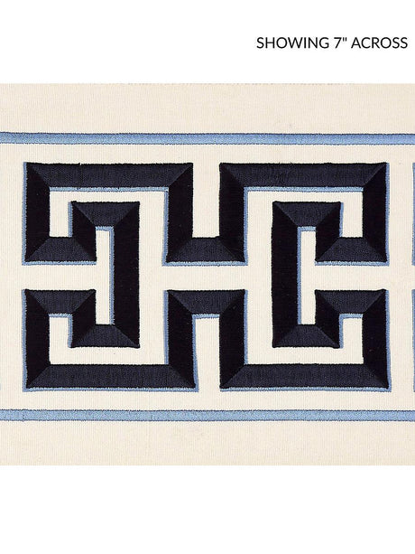 Scalamandre Imperial Embroidered Tape Navy Trim