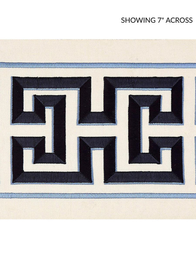 Scalamandre Imperial Embroidered Tape Navy Trim