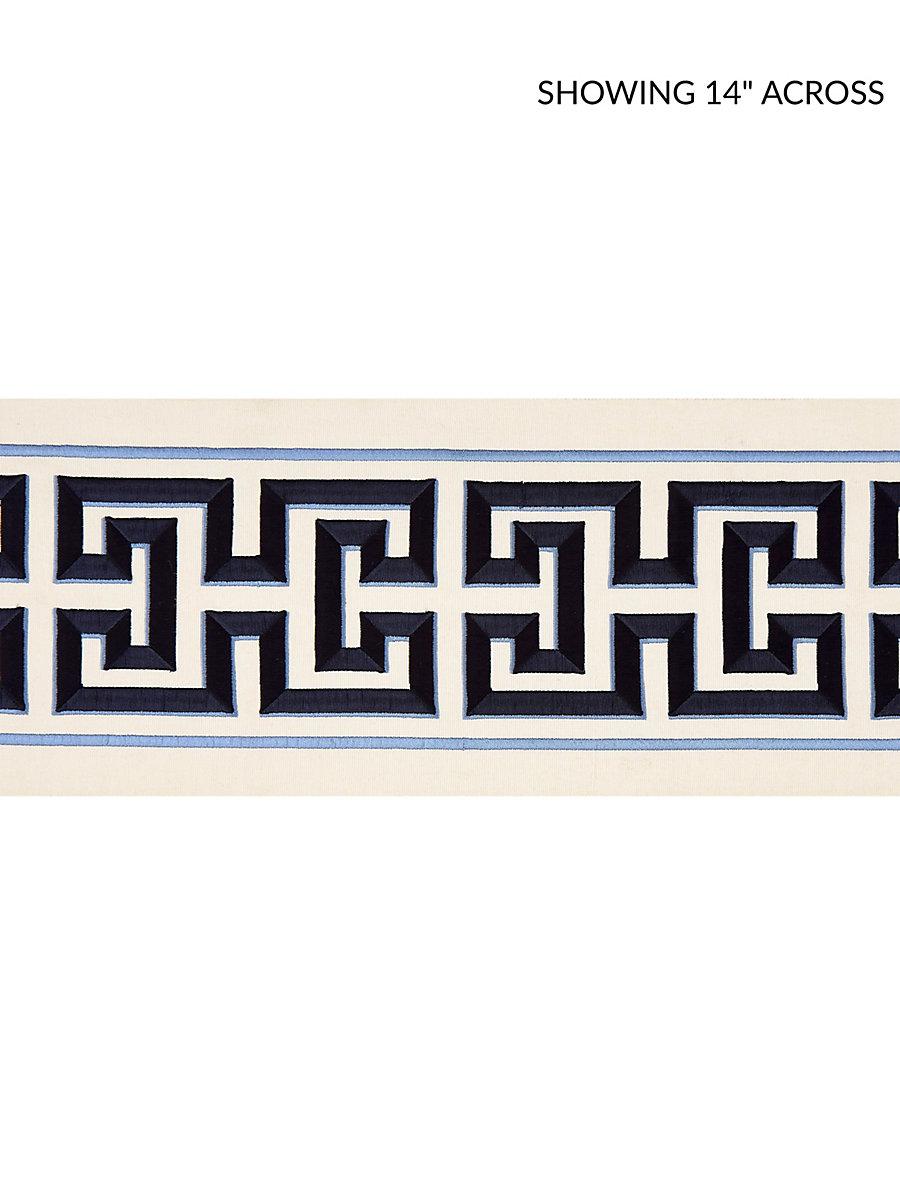 Scalamandre Imperial Embroidered Tape Navy Trim